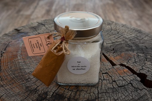 Sůl z Mrtvého moře - skořice (500g)